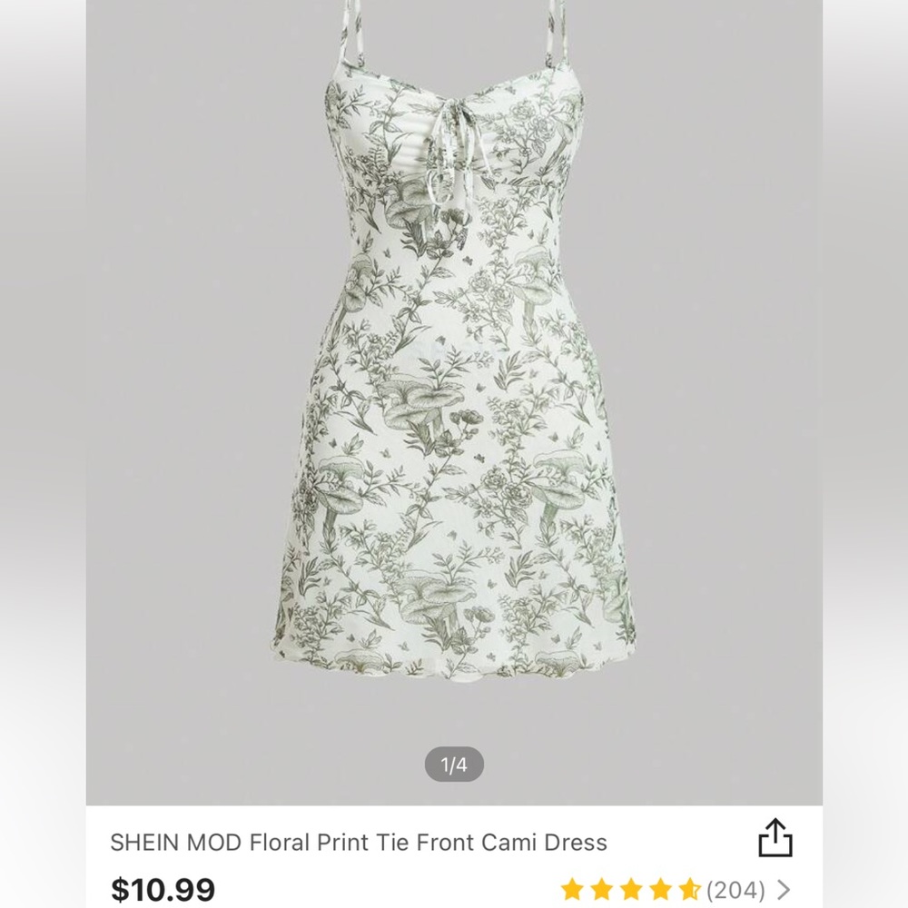 Shein floral dress